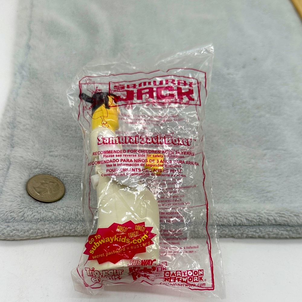 Vintage Samurai Jack Boxer Sealed Subway Kids Meal-2002